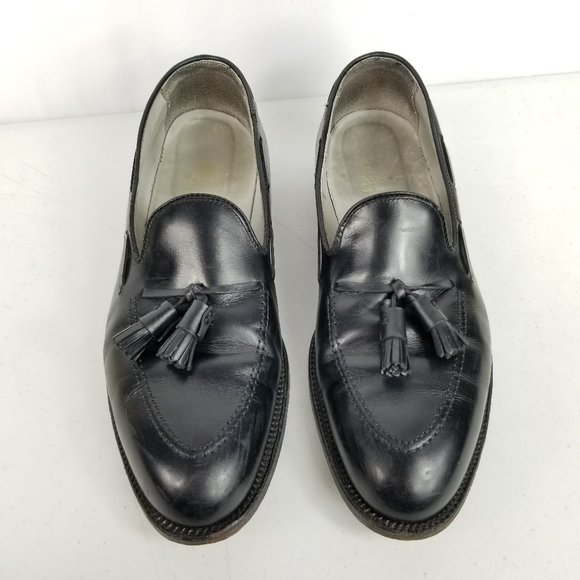 Alden leather tassel loafers mens 11.5 B/D Black - Picture 2 of 16